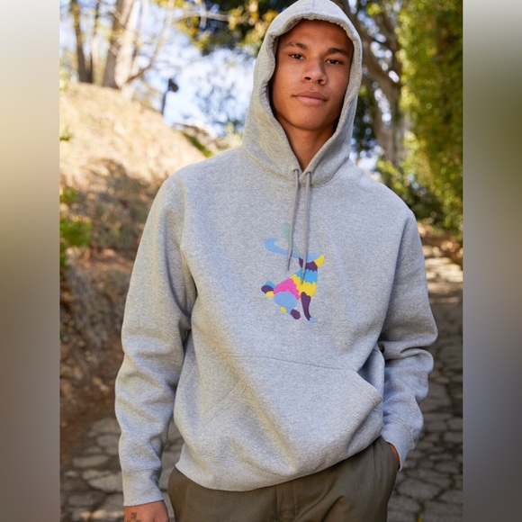 Nike Other - NIKE Men’s SB Albrige Stand Alone Embroidered Rabbit Hoodie Grey SZ M